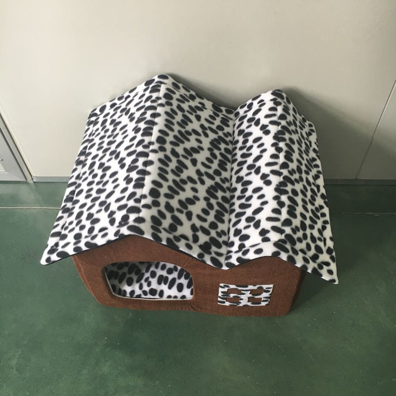 Winter Pet kennel Double Roof Dog Cat House