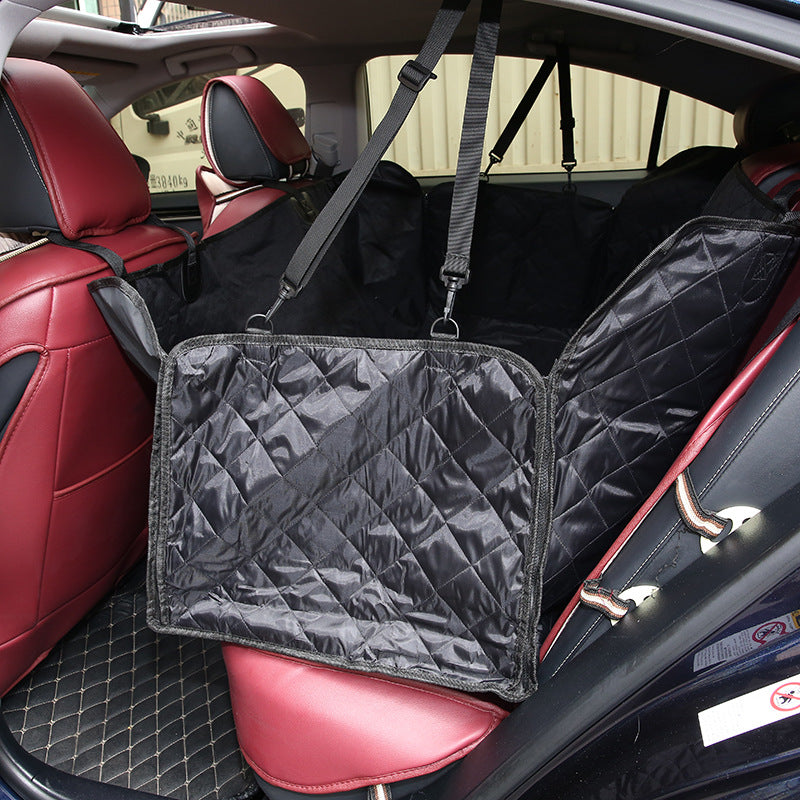 Waterproof Dog Car Seat Cover | Pet Travel Mat Mesh With Zipper And Pocket