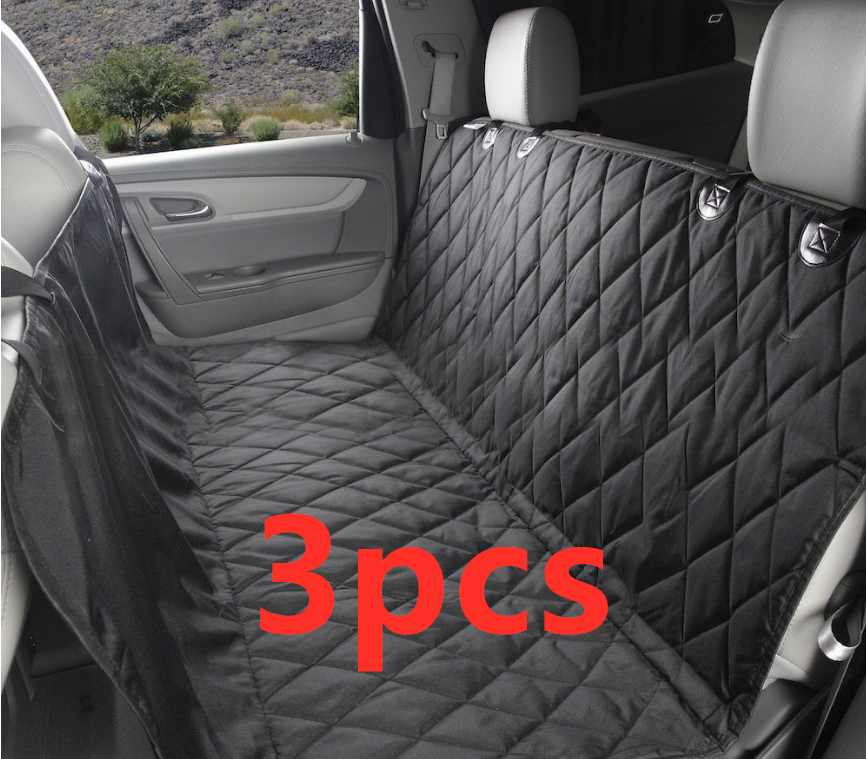 Waterproof Dog Car Seat Cover | Pet Travel Mat Mesh With Zipper And Pocket