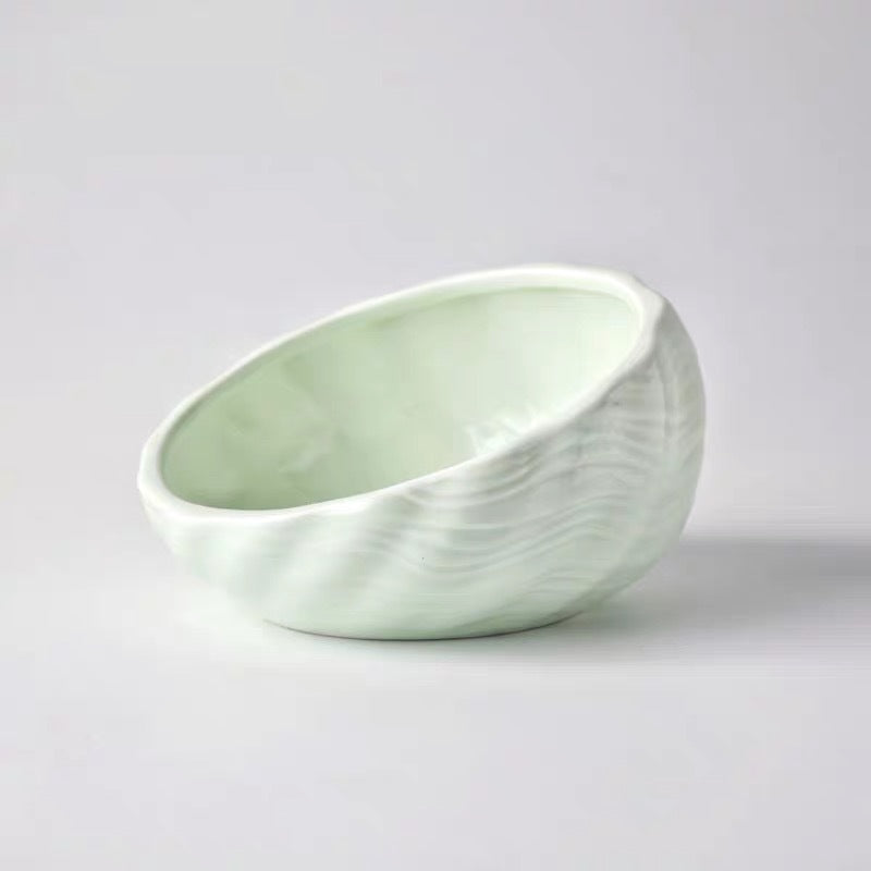 Ceramic Elevated Dog Cat Bowl for Feeding