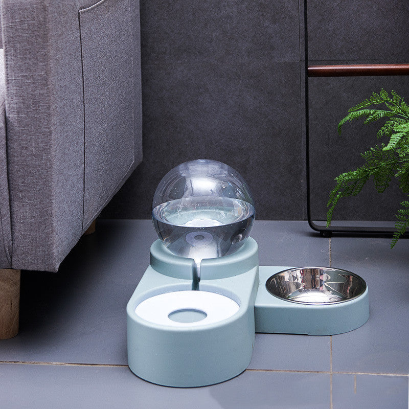 Automatic Nonelectric Cat & Dog Water Dispenser with Bowl