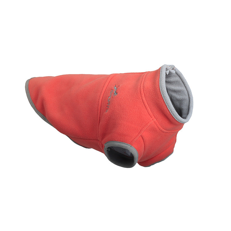Pet Double Layer Fleece Stitching Dog Clothes