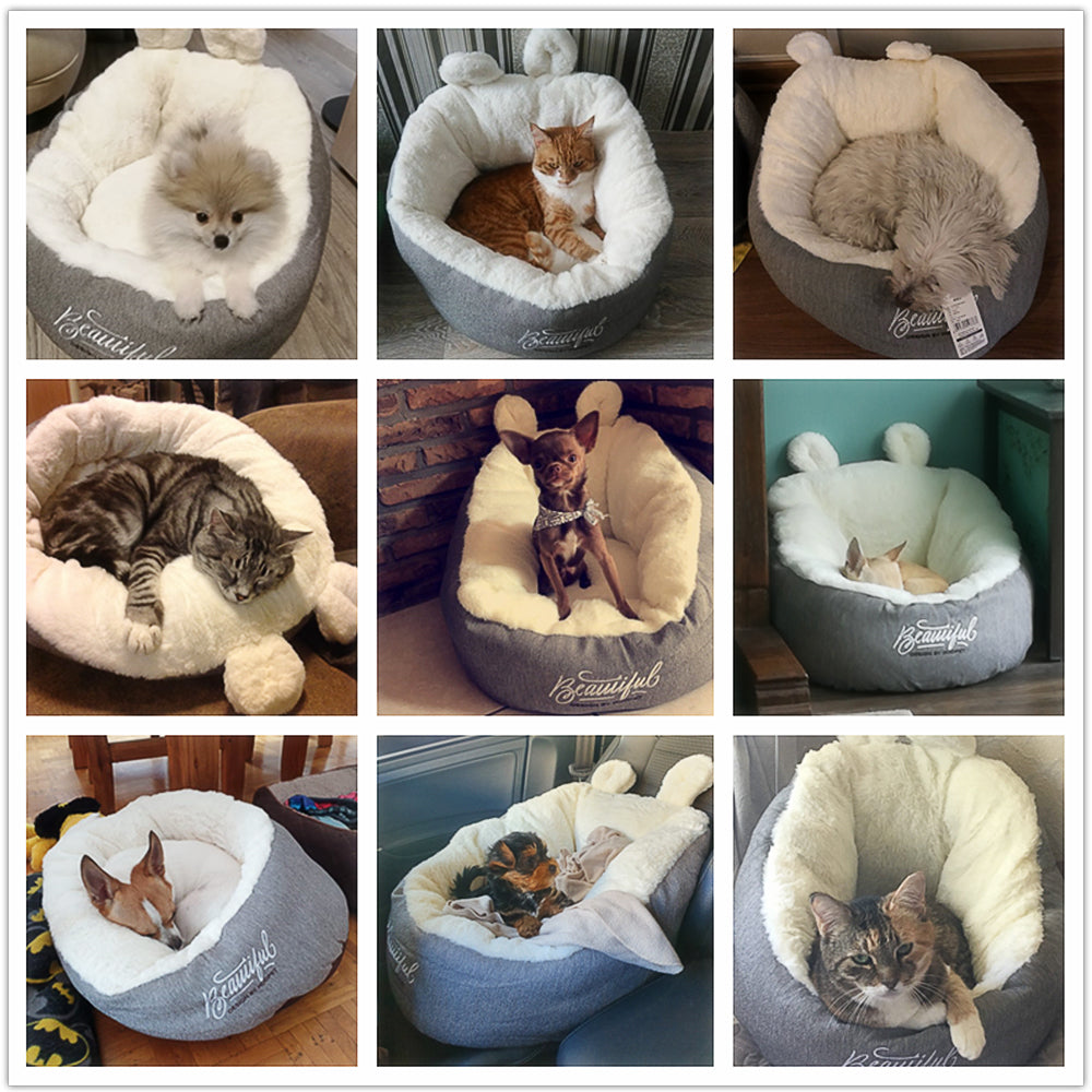 Soft Pet Sleeping Bed And Warming Cushion  For Dogs And Cats