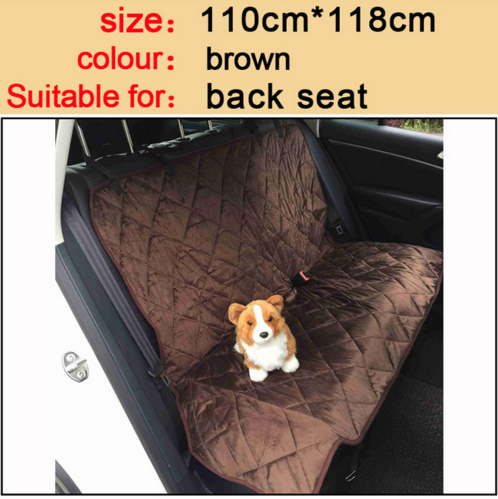 Waterproof Dog Car Seat Cover | Pet Travel Mat Mesh With Zipper And Pocket