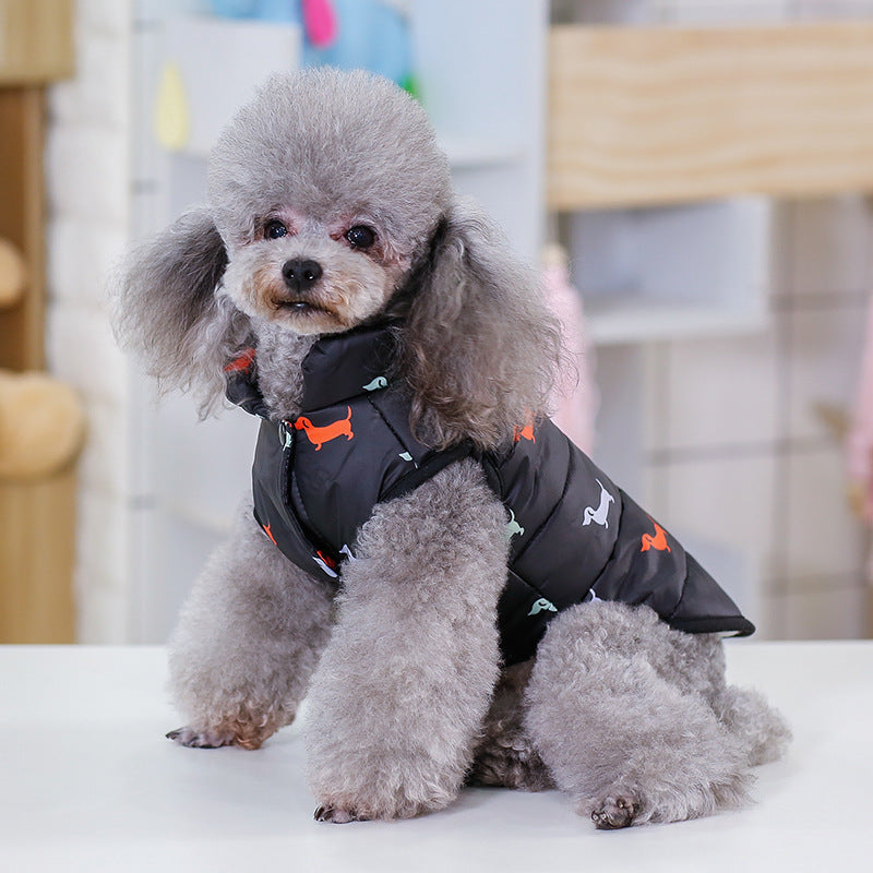 Pet Dog Cotton Padded Winter Coat Jacket