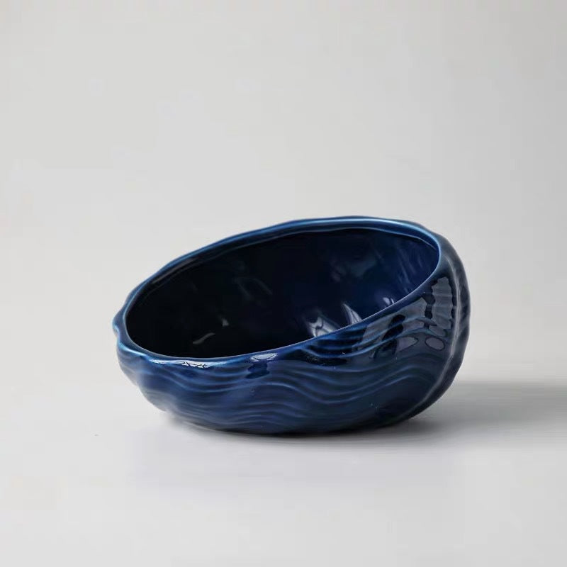 Ceramic Elevated Dog Cat Bowl for Feeding