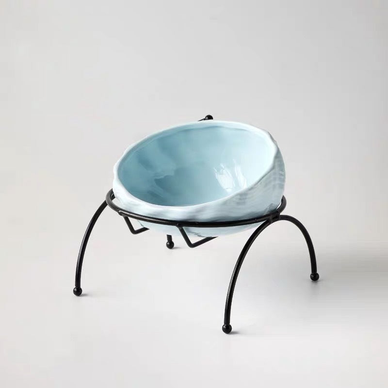 Ceramic Elevated Dog Cat Bowl for Feeding