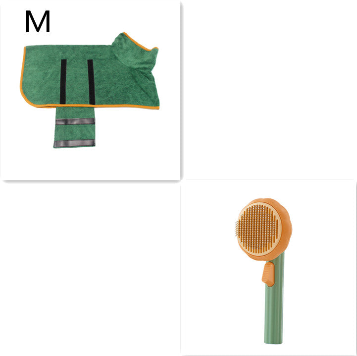 Hand-held Steel Wire Self-cleaning Cat Comb and Looper for Hair Removal