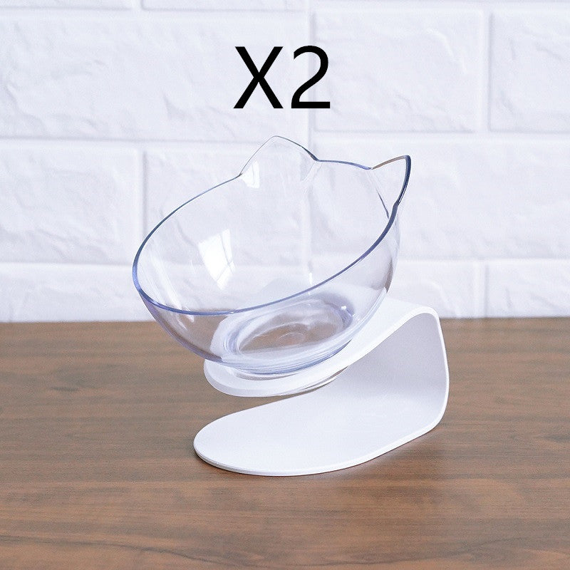 Non Slip Double Cat Bowl And Feeder With Raised Stand