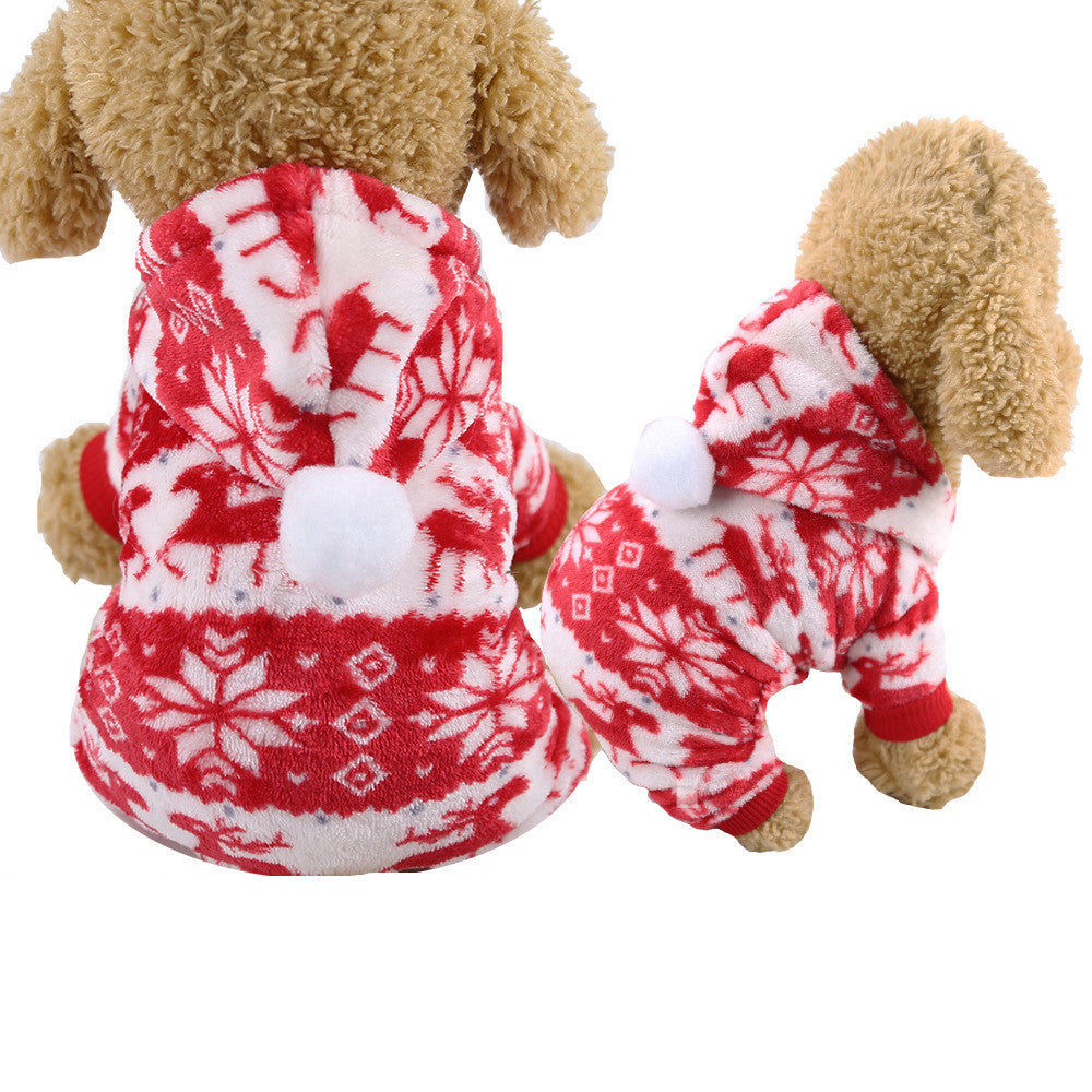 Cute Christmas Decoration Hoodie Clothes for Dogs