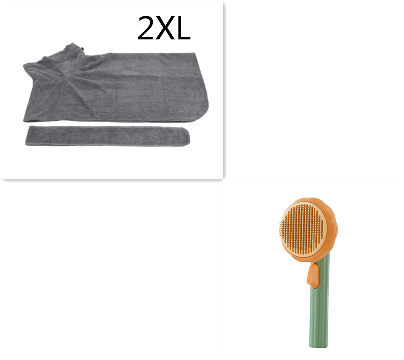 Hand-held Steel Wire Self-cleaning Cat Comb and Looper for Hair Removal