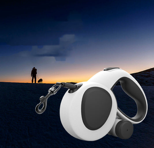 Led Light Dog Leash With Nylon Webbing