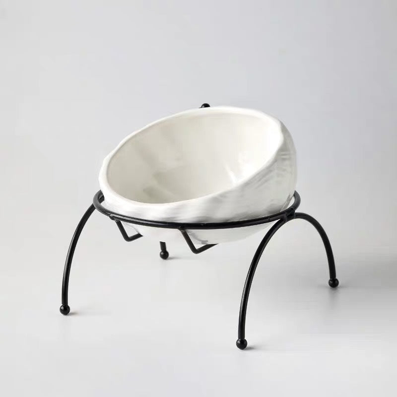 Ceramic Elevated Dog Cat Bowl for Feeding