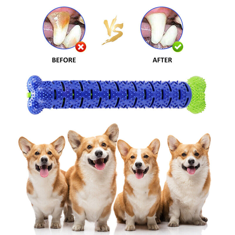 Pet Dog Molar Brushing Stick, Dog Chew Bite Teeth Cleaning Toothbrush