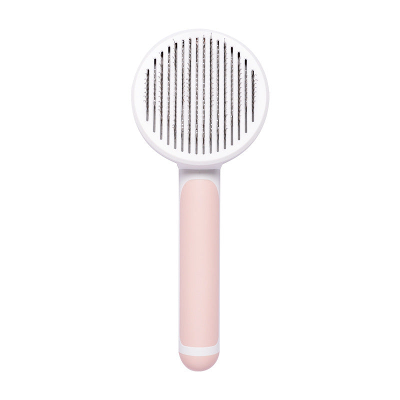 Hand-held Steel Wire Self-cleaning Cat Comb and Looper for Hair Removal