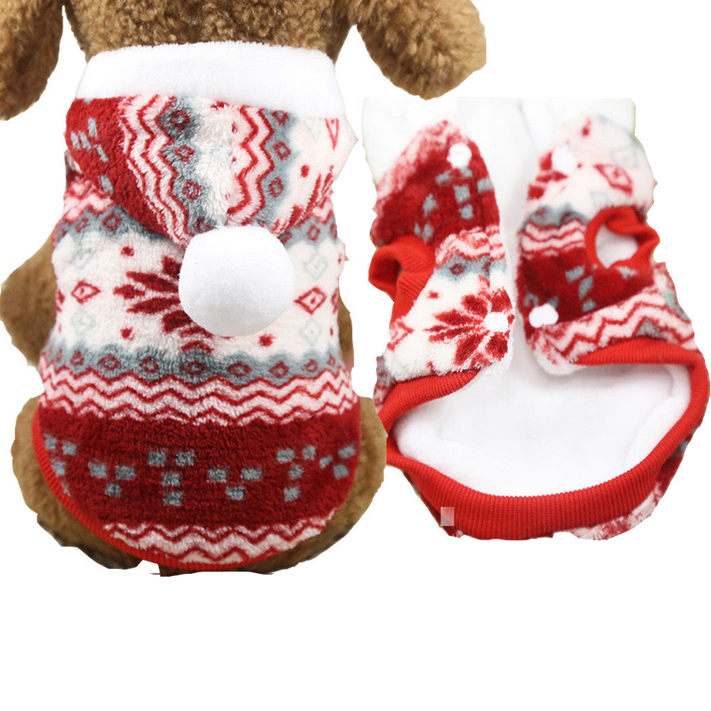 Cute Christmas Decoration Hoodie Clothes for Dogs