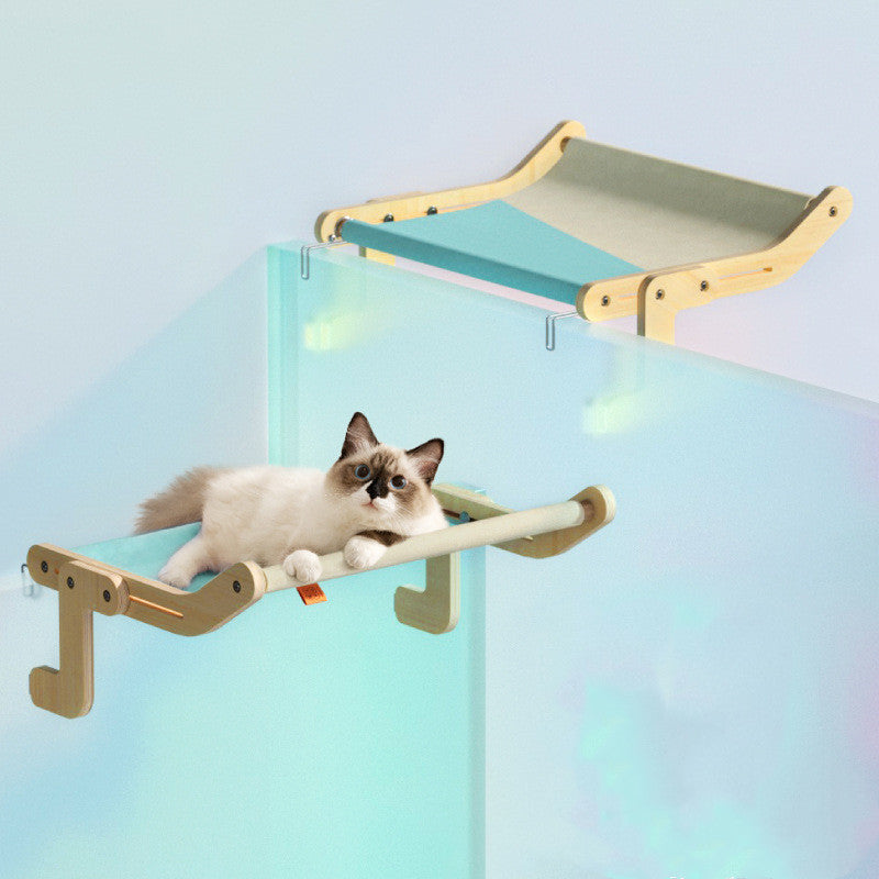 Window Glass Hammock | Hanging Cat Litter Windowsill