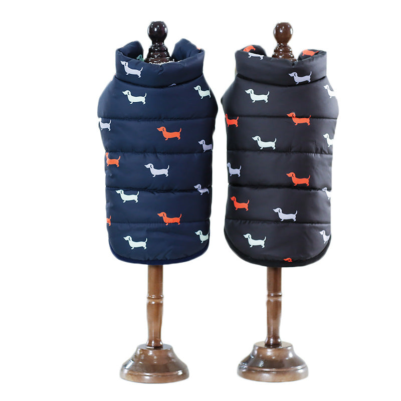 Pet Dog Cotton Padded Winter Coat Jacket