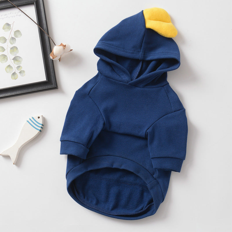 Yellow Duck Dog Hoodie for Bulldogs | Cute Dogs Clothes