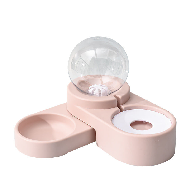 Automatic Nonelectric Cat & Dog Water Dispenser with Bowl