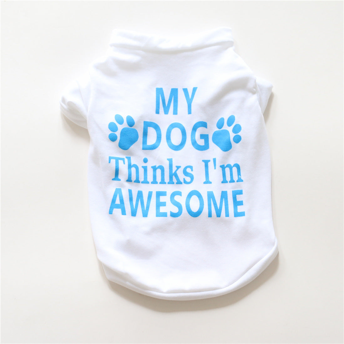 Summer I'm Awesome Printed Half Sleeves Tee shirts for Small Dogs