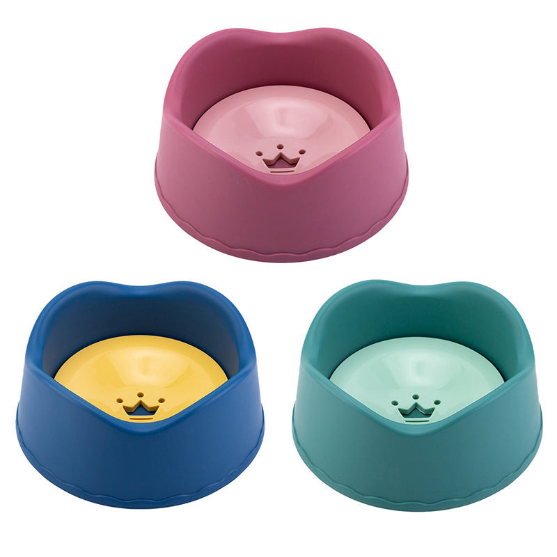 Pet Floating Bowl With Separate Cat Water Dispenser