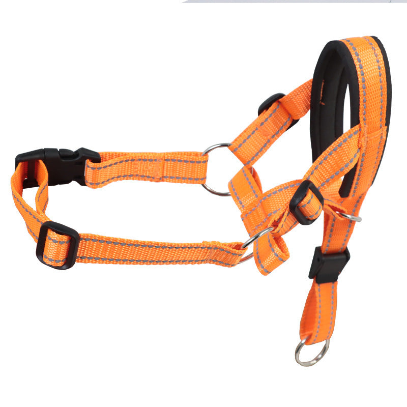 Pet Dog Head Halter | Muzzle Rope With Safety Strap