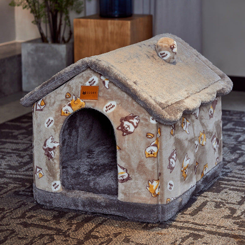 Comfortable And Cozy Warm Sofa Pet Cave/Sleep Kennel