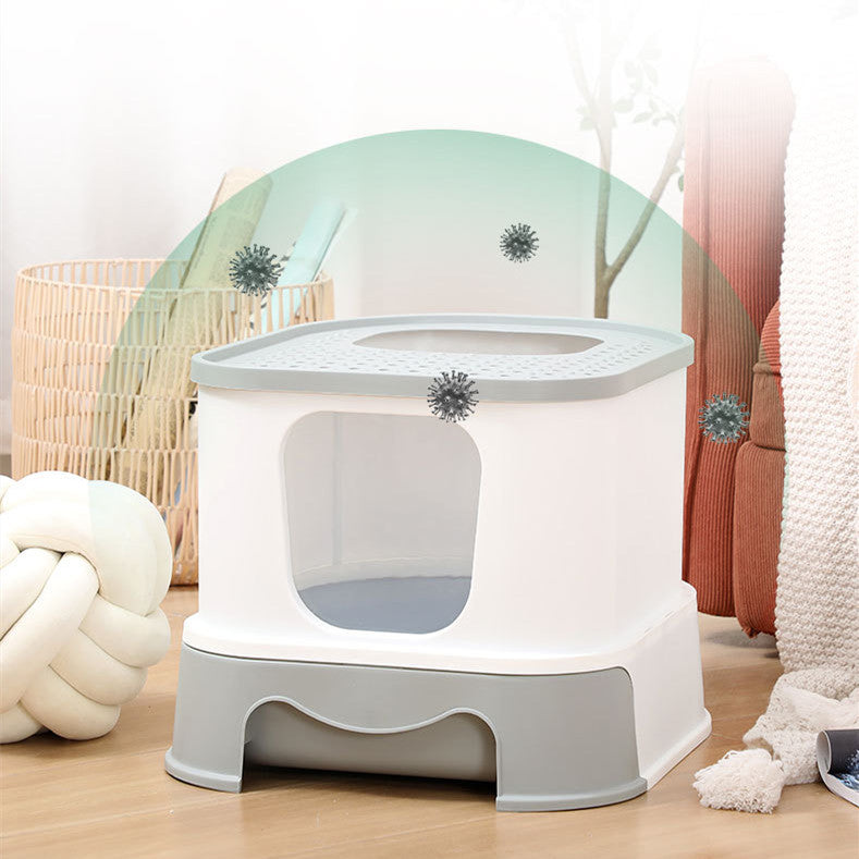 Litter Basin Cat Toilet With Splash Prevention