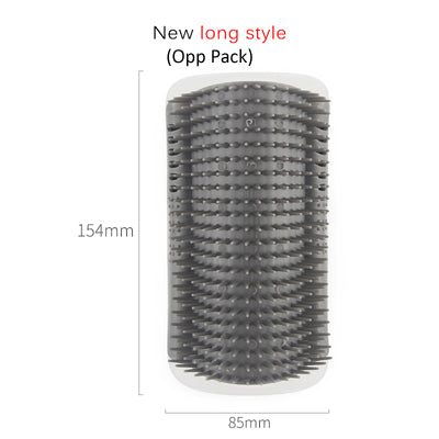 Cat Self-Grooming Brush and Wall Rubbing Device