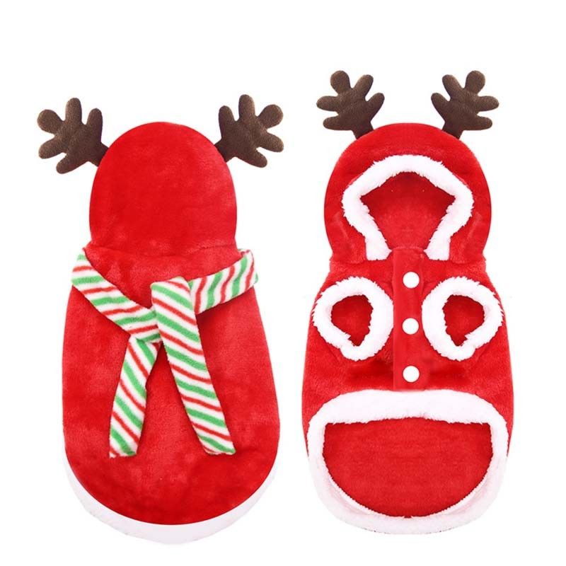 Cute Christmas Decoration Hoodie Clothes for Dogs
