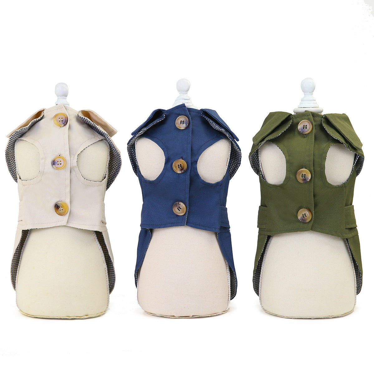 Elegant Pet Trench Coat for Small Dogs