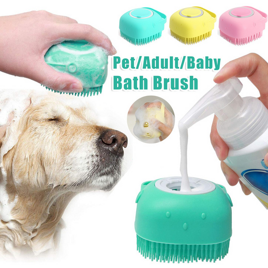 Silicone Bath Comb Brush For Dog