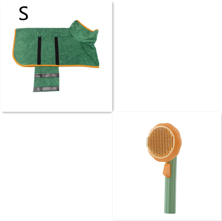 Hand-held Steel Wire Self-cleaning Cat Comb and Looper for Hair Removal