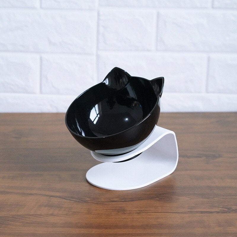 Non Slip Double Cat Bowl And Feeder With Raised Stand