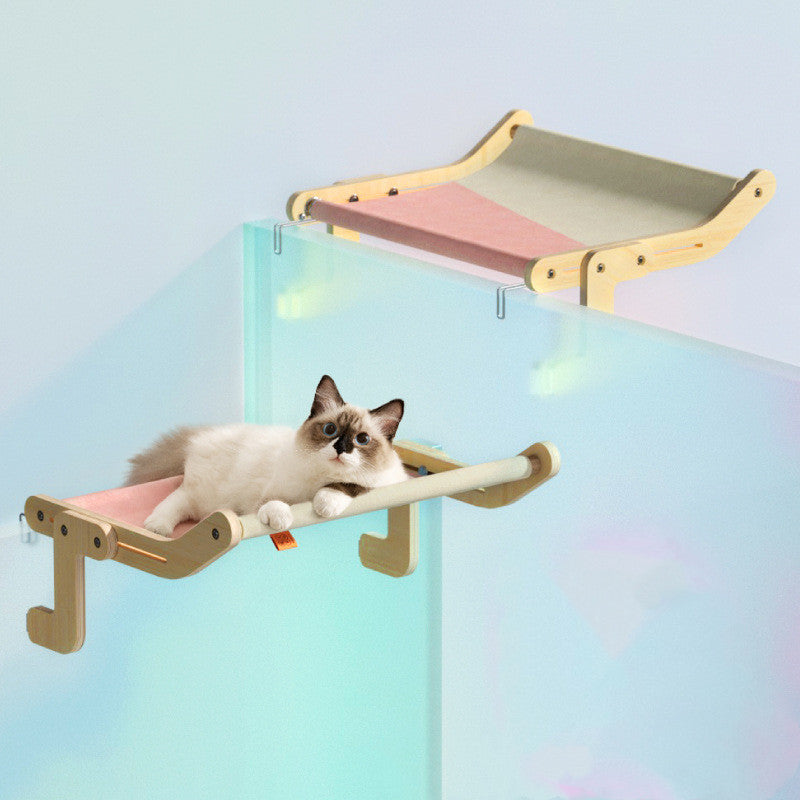 Window Glass Hammock | Hanging Cat Litter Windowsill