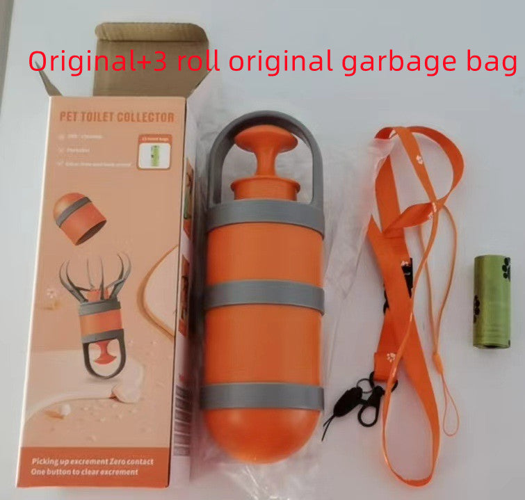 Handheld  Pet Poop Scooper with Claw Bag