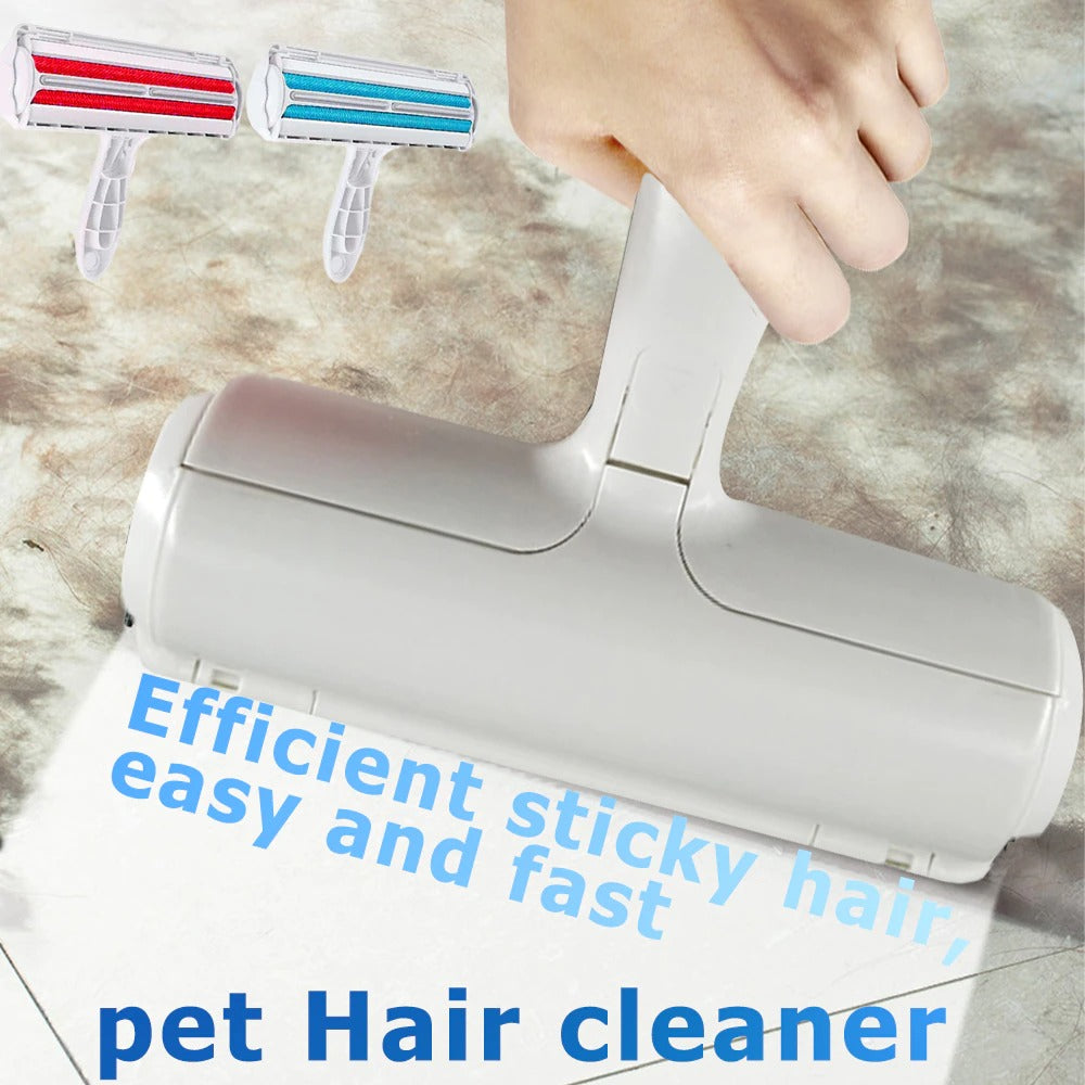 Pet Hair Roller Remover Lint Brush | 2-Way Dog Cat Comb