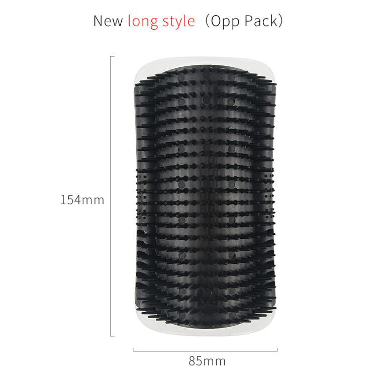 Cat Self-Grooming Brush and Wall Rubbing Device