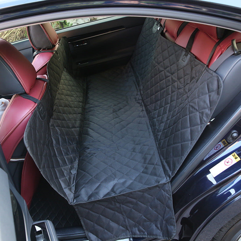 Waterproof Dog Car Seat Cover | Pet Travel Mat Mesh With Zipper And Pocket