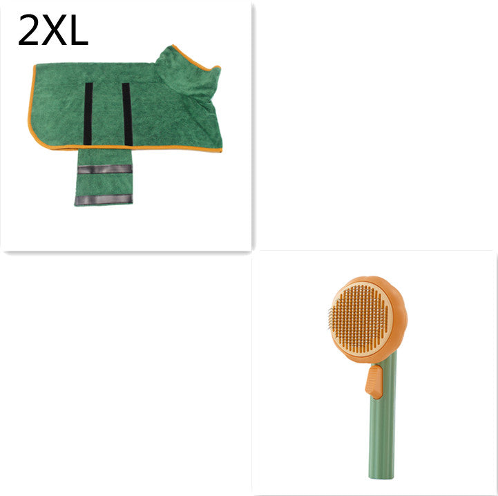 Hand-held Steel Wire Self-cleaning Cat Comb and Looper for Hair Removal