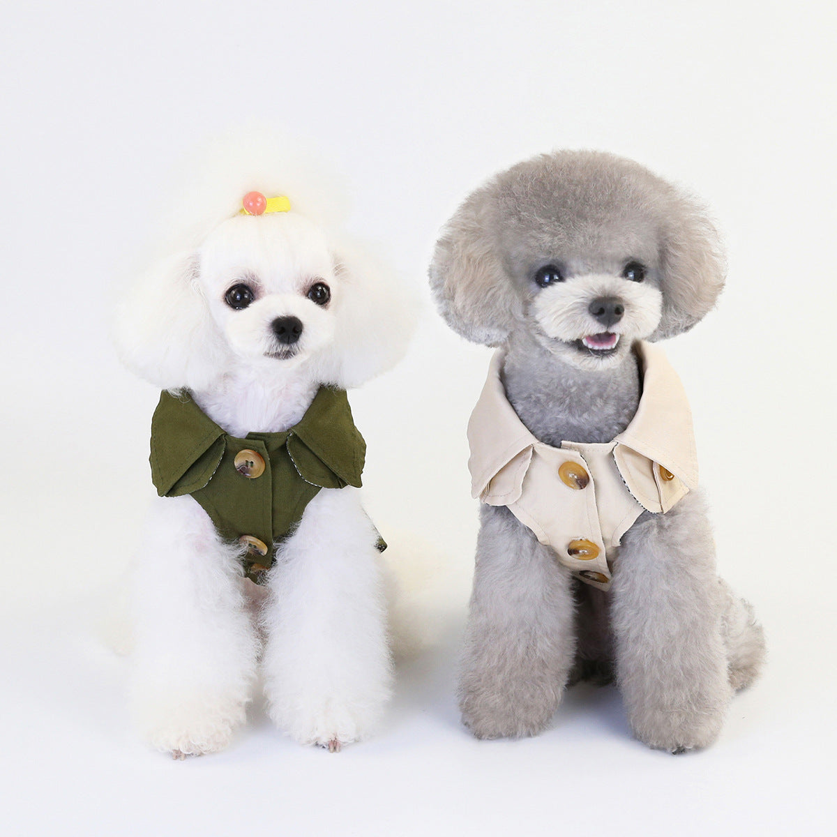 Elegant Pet Trench Coat for Small Dogs