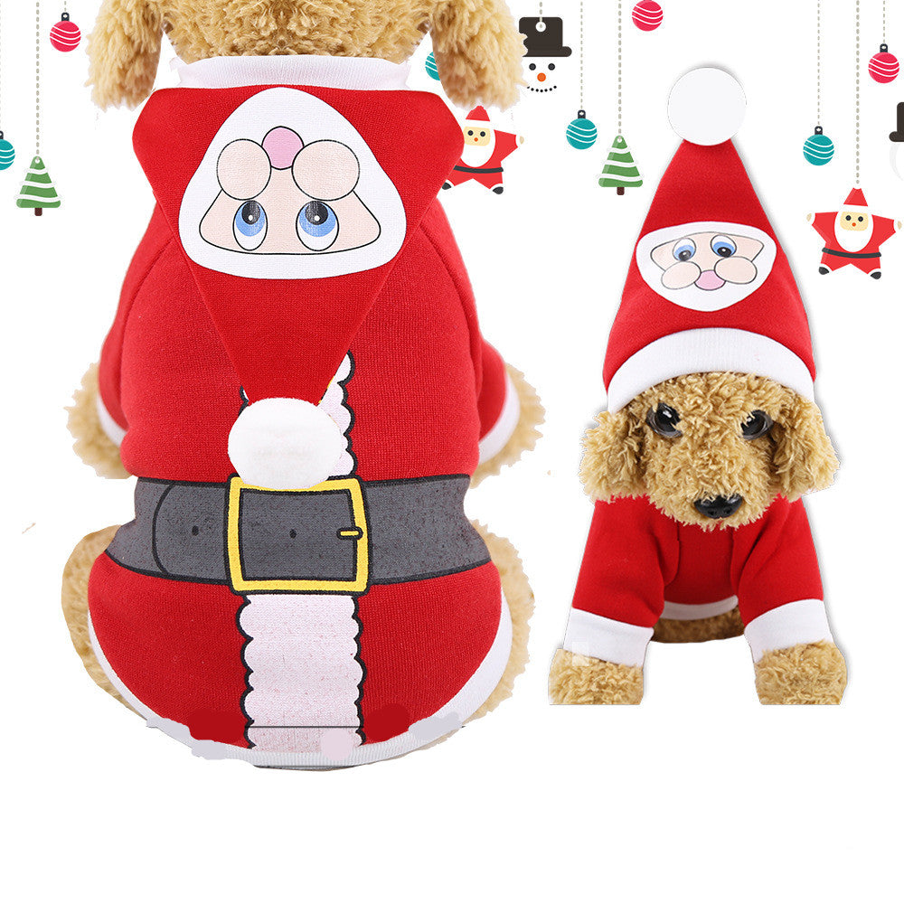 Cute Christmas Decoration Hoodie Clothes for Dogs
