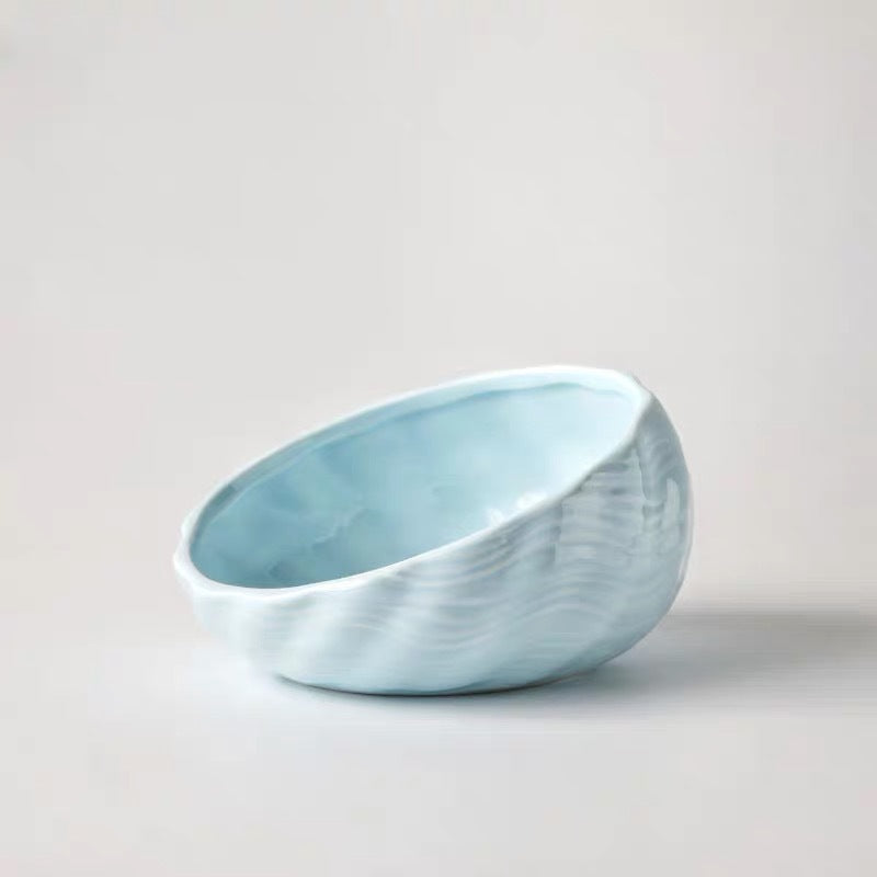 Ceramic Elevated Dog Cat Bowl for Feeding