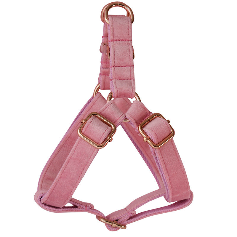 Flannel chest harness for pets