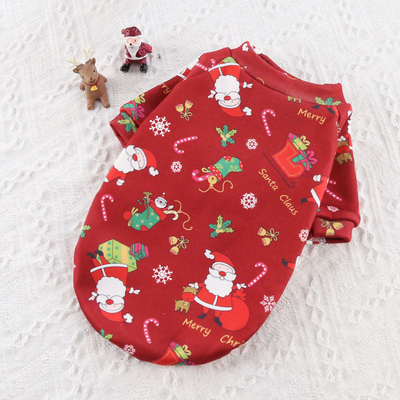 Cute Christmas Decoration Hoodie Clothes for Dogs