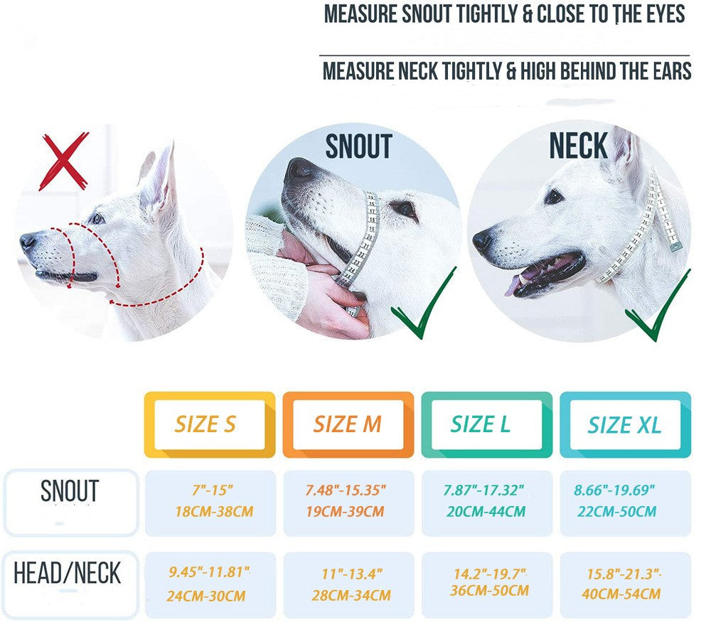Pet Dog Head Halter | Muzzle Rope With Safety Strap