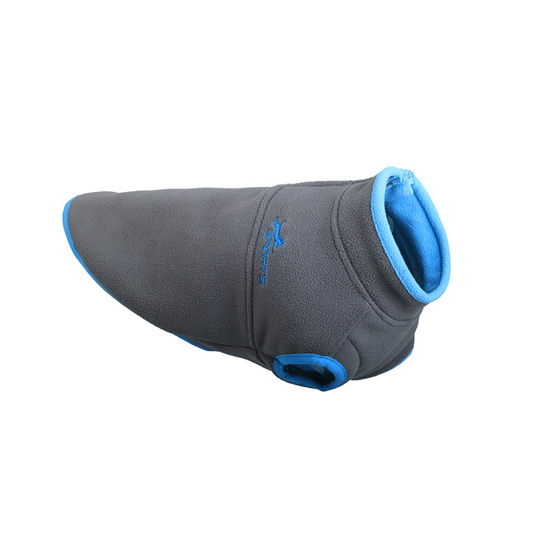 Pet Double Layer Fleece Stitching Dog Clothes