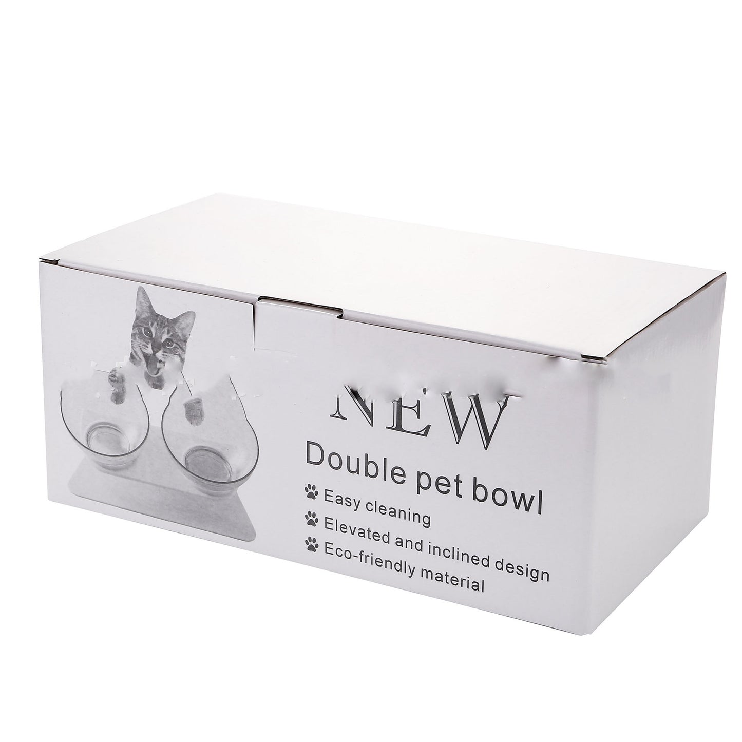 Non Slip Double Cat Bowl And Feeder With Raised Stand