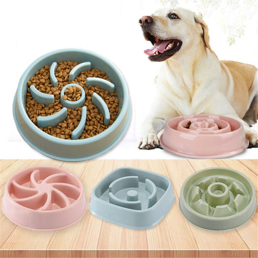 Plastic Dogs And Cats Choke Prevention Food Bowl